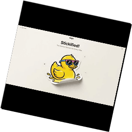 Sticker duck artwork