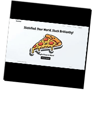 Sticker pizza artwork